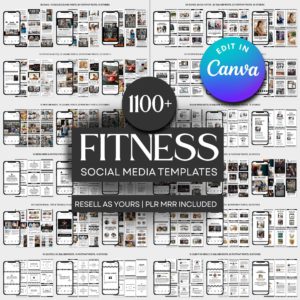 1100+ Fitness & Gym Mega Bundle | Master Resell Rights (MRR) | The Ultimate Content Bank for Coaches & Creators