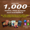 TITLE 1,000 Timeless Classic Novels | Ultimate PLR Library & Resell Rights Bundle | Editable Word & PDF Formats