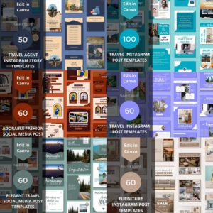 3500+ Social Media Templates Mega Bundle | Ultimate Canva Design Kit for Instagram, Facebook & Pinterest | Lifetime Content Marketing Asset