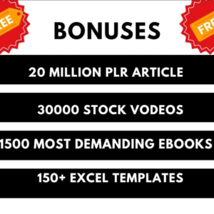 2 Million+ Ebooks + 2 Million PLR Articles Bonus with reseller rights | 2M Ebooks bundle